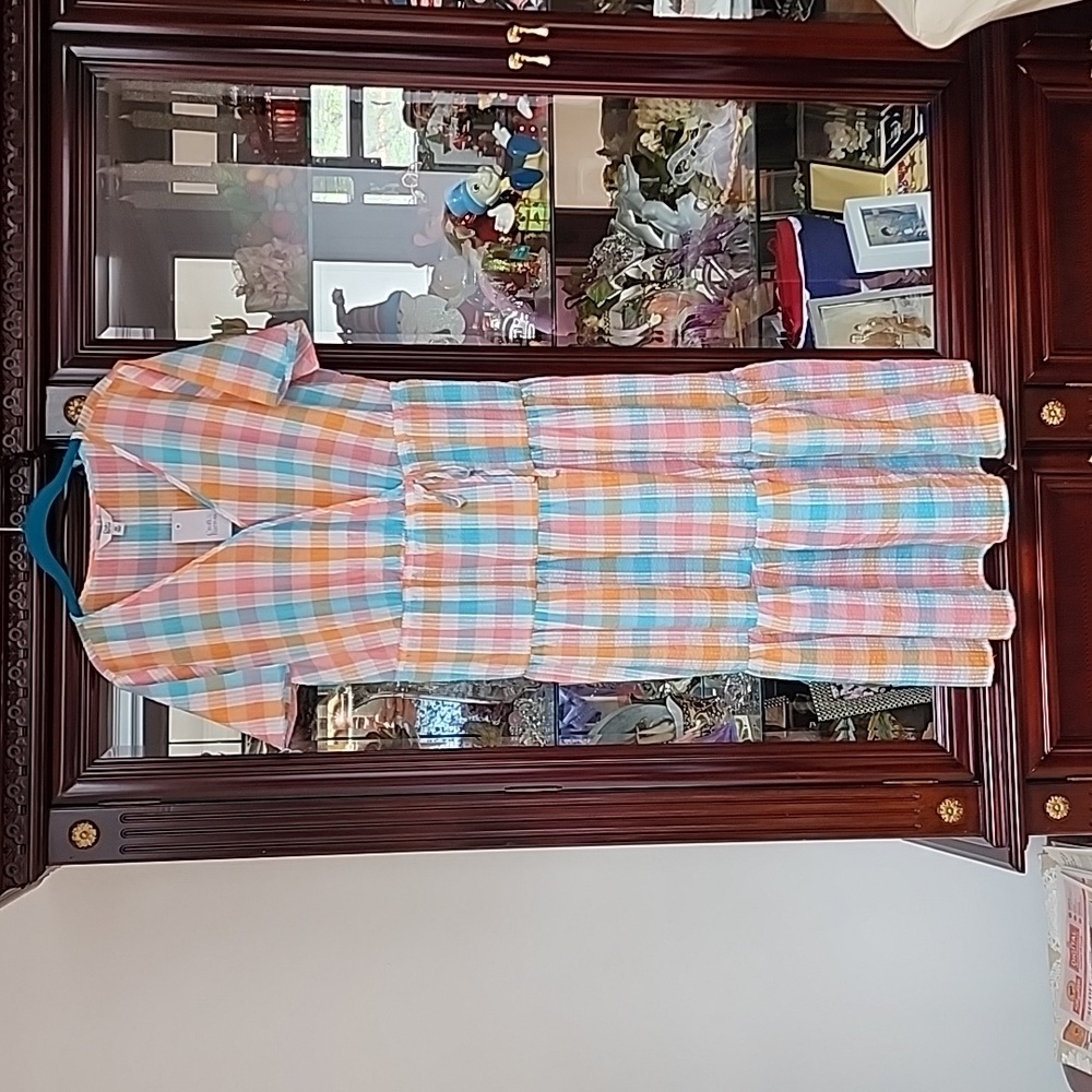 Kohl's Croft & Barrow Soft Pastel Check Summer Dress